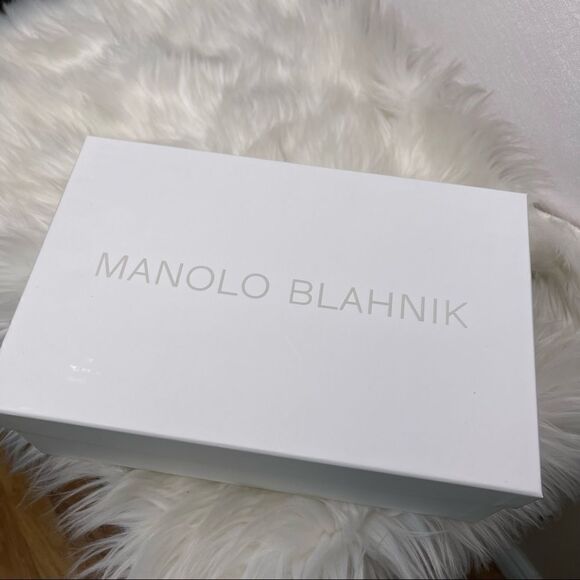 Manolo Blahnik Beige/Nude Rhinestone Verda Flat Sandal EU 40 - Picture 11 of 11